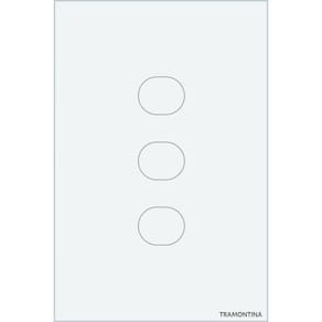 Interruptor Touch Smart Tramontina Branco Com 3 Canais