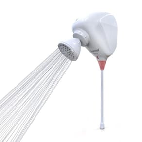 Chuveiro Ducha Eletrônica Move Com Led Zagonel Branco 127V