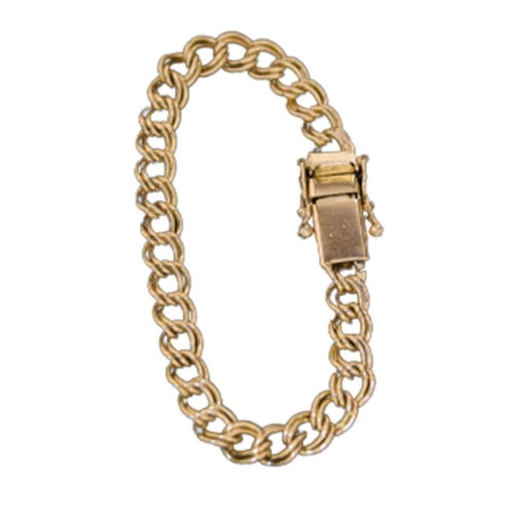 Pulseira Grumet Italiano Duplo 8mm Moeda Antiga