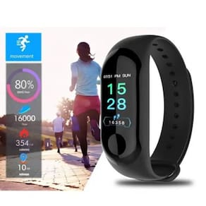 Pulseira Relogio Inteligente M3 Monitor De Saude Preto - Khostar