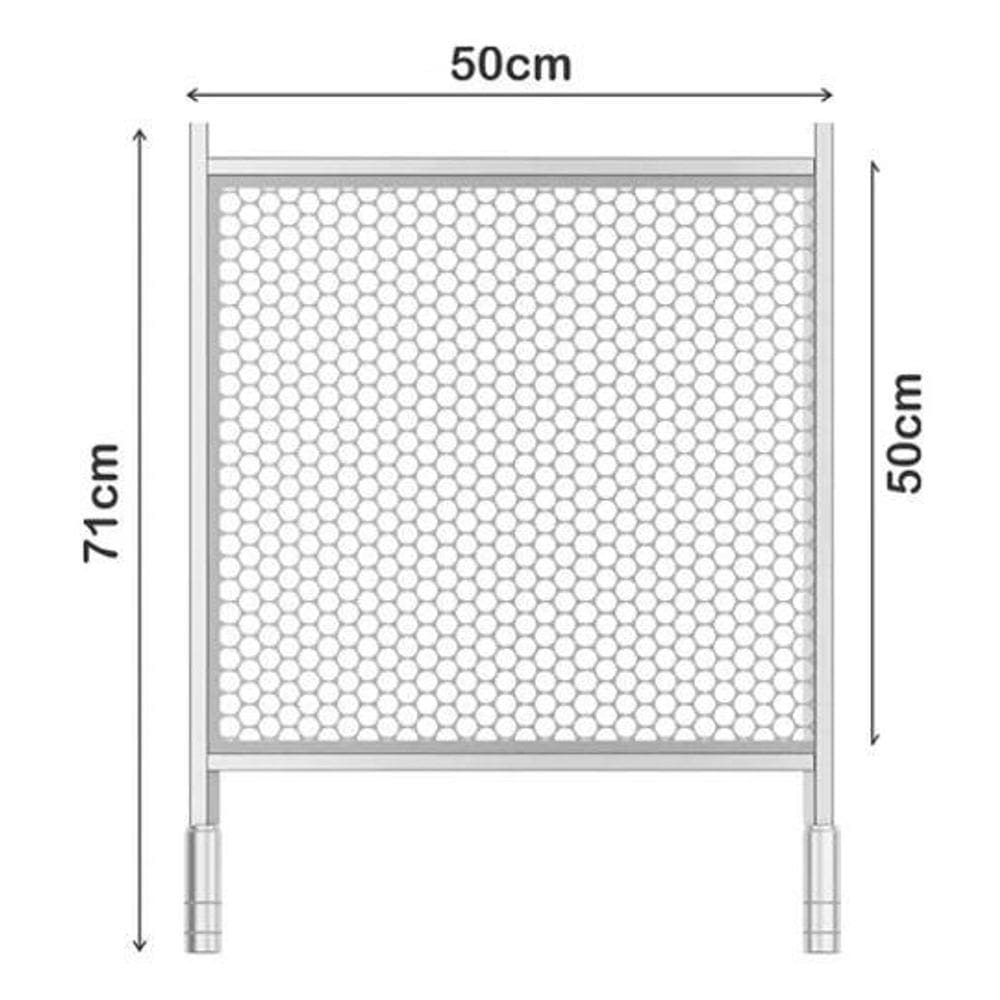Grelha Inox 50X50 Cabo Aluminio