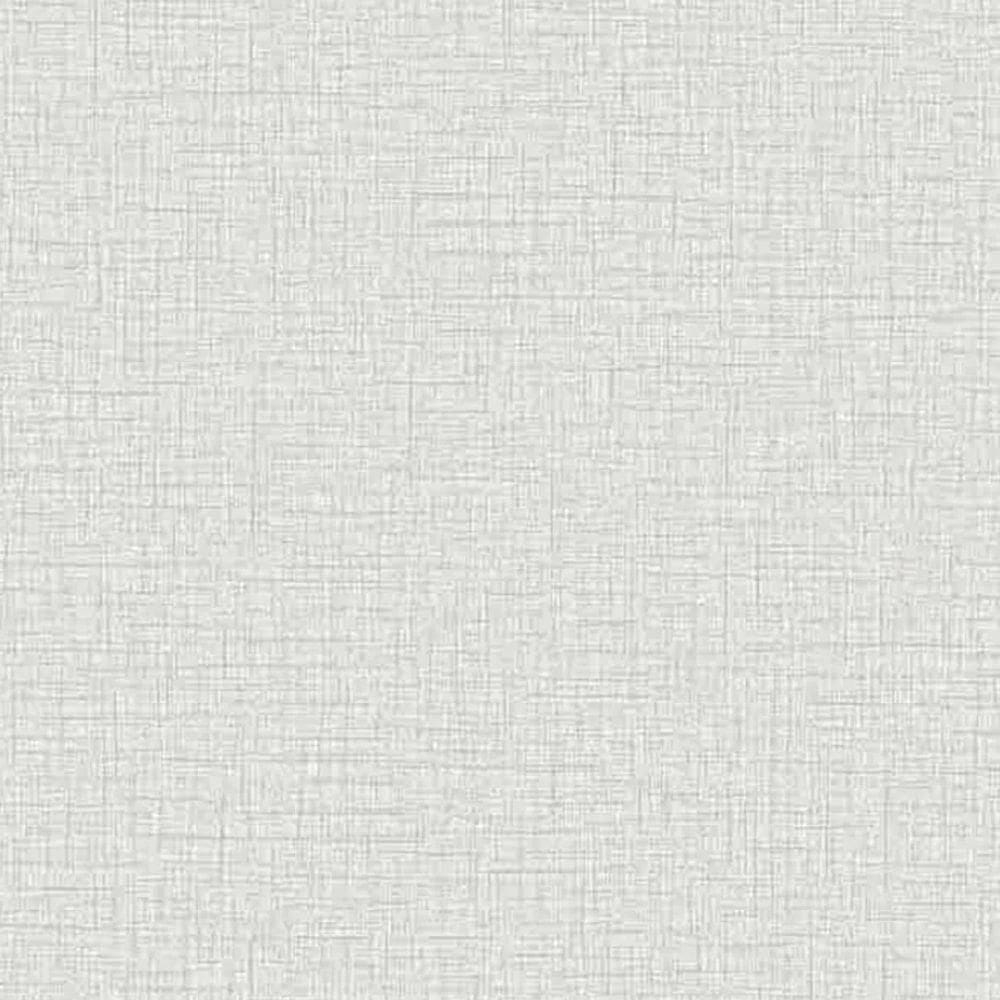 Papel De Parede Colorkey Aspecto Têxtil Branco E Prata Col1024