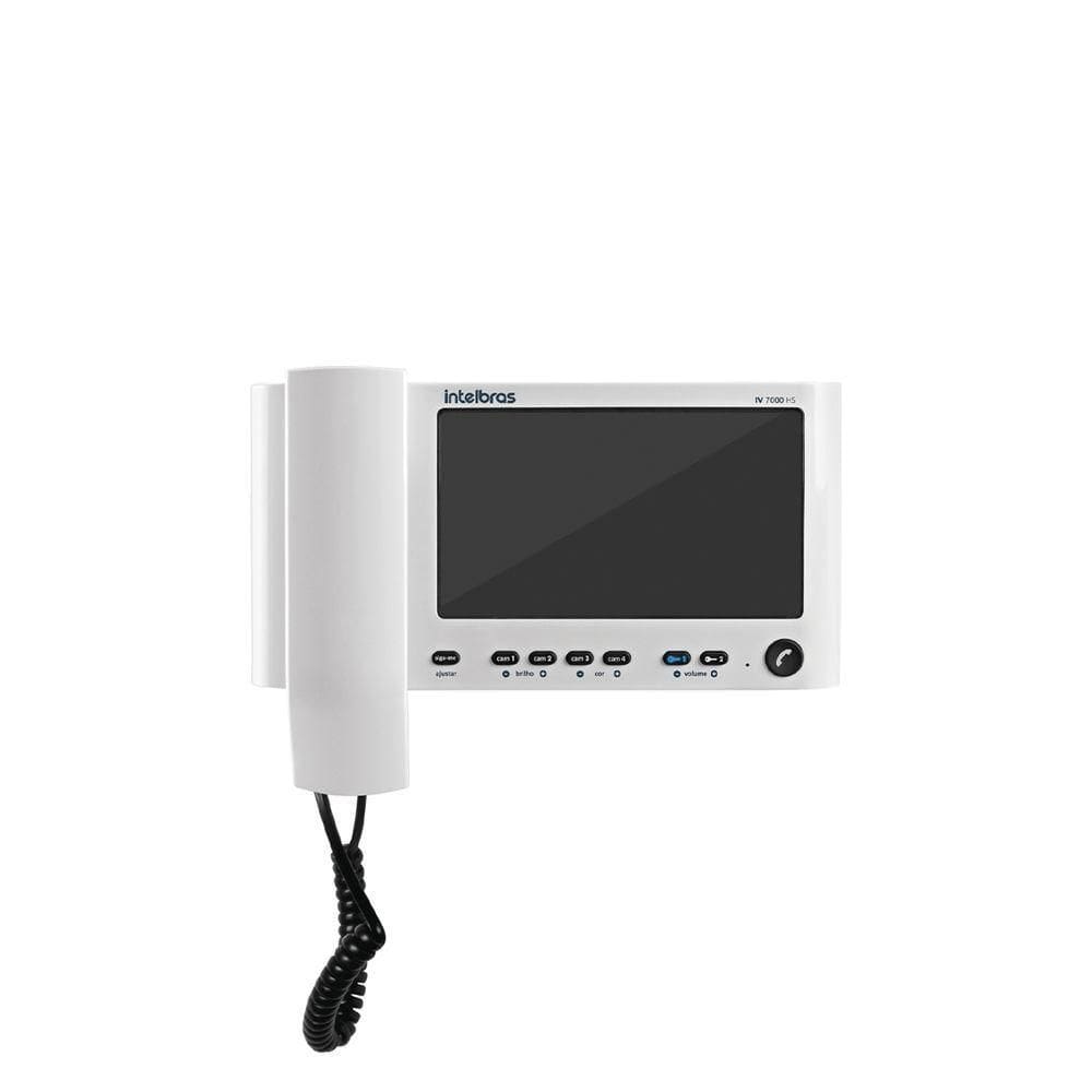 Módulo Interno Videoporteiro Iv 7000 Hs In Branco Intelbras Monitore Ambientes Pelo App