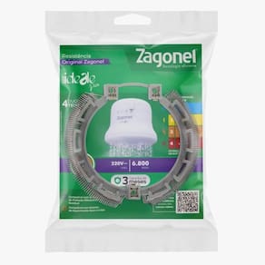 Resistência Zagonel Ducha Ideale Plus E Fluir 4t 220v~6800w