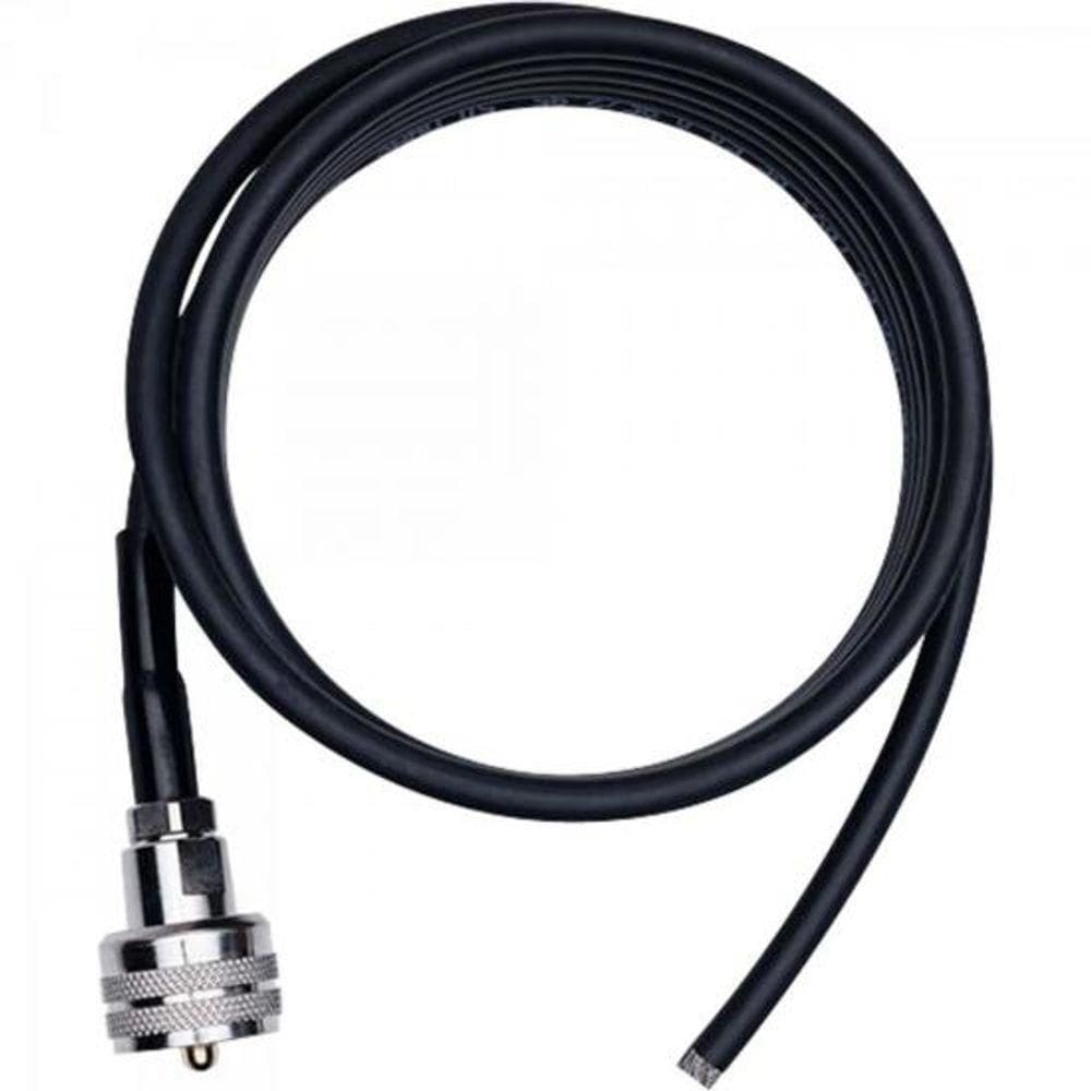 Kit Cabo Px50 5,5M Com Conector Uhf Macho B-3001 Preto Aquario