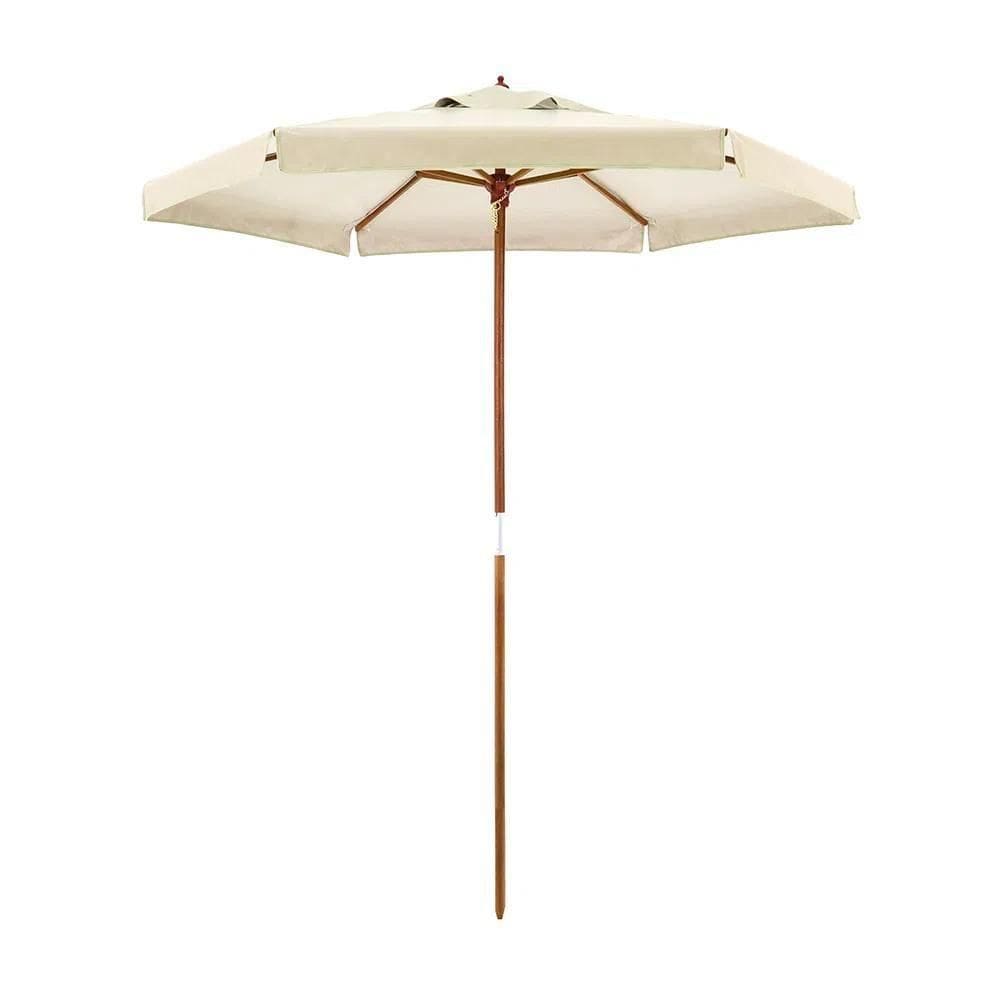 Ombrellone Madeira Cobertura Pvc 2,00 Metros Creme Bel Lazer