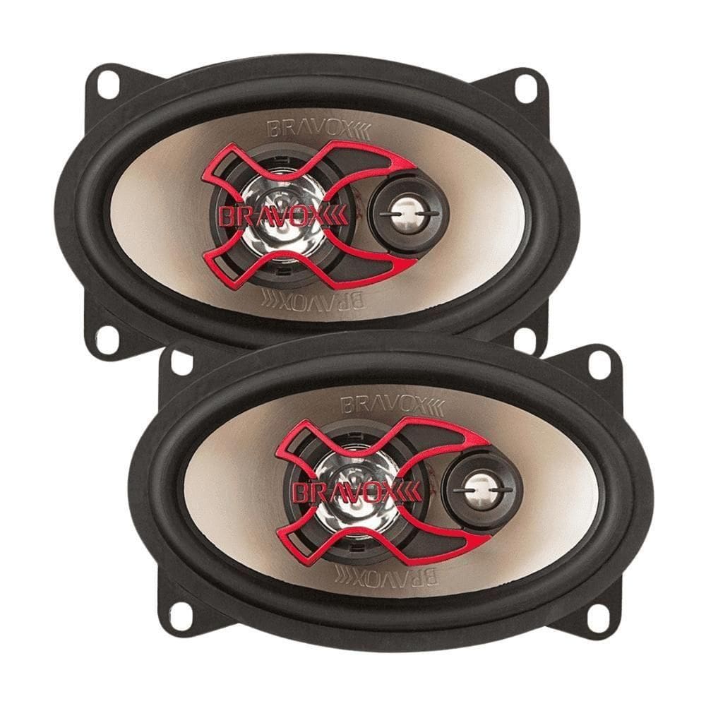 Alto Falante Bravox Triaxial B3x46x 4x6 40w Rms 4r...