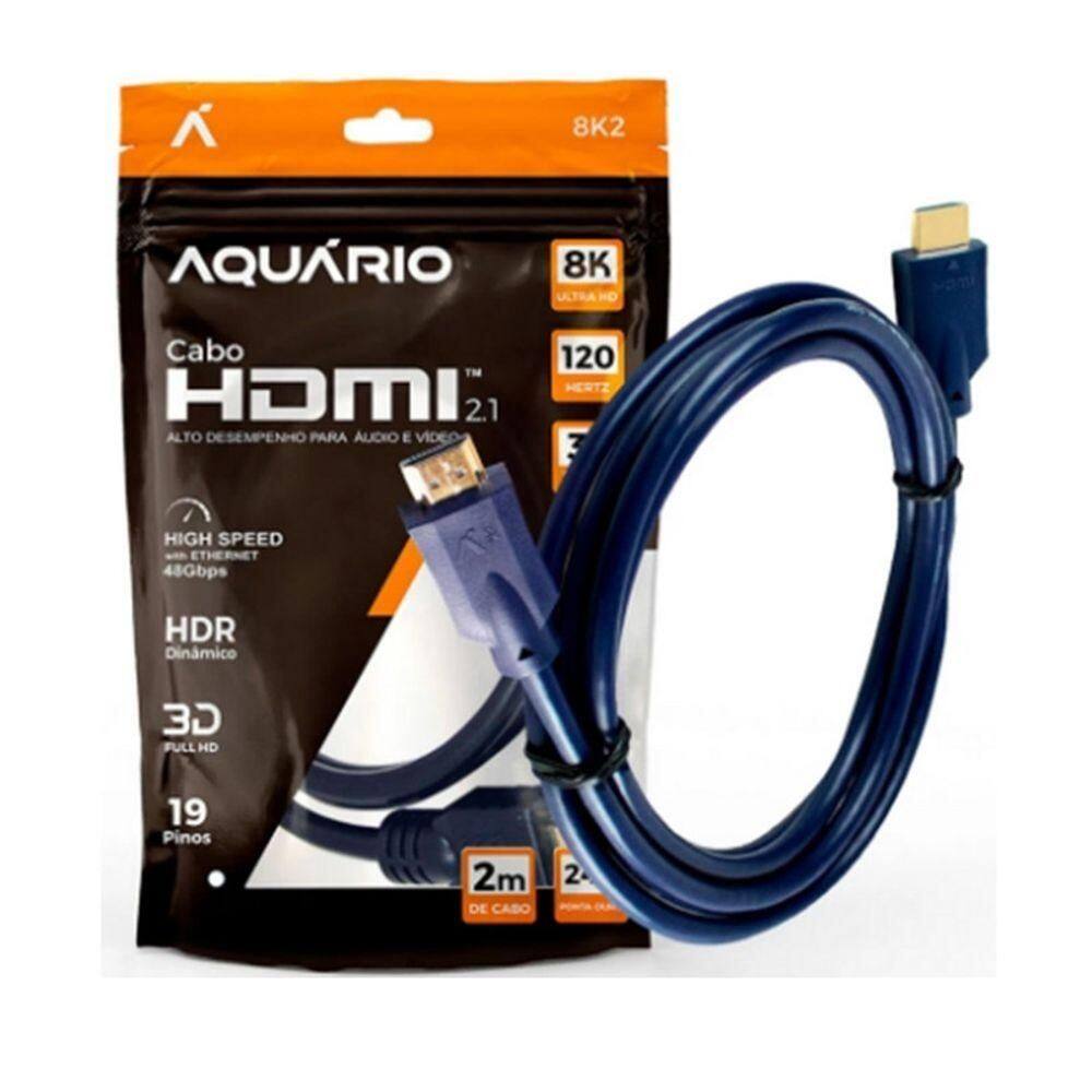 Cabo Hdmi Macho X Macho 2.1 8k 19 Pinos 2 Metros