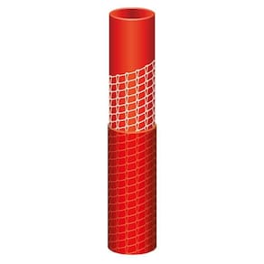 Mangueira Antitorção Multi Ats 1-2 Polegada Tramontina Laranja Em Pvc 3 Camadas 25 M