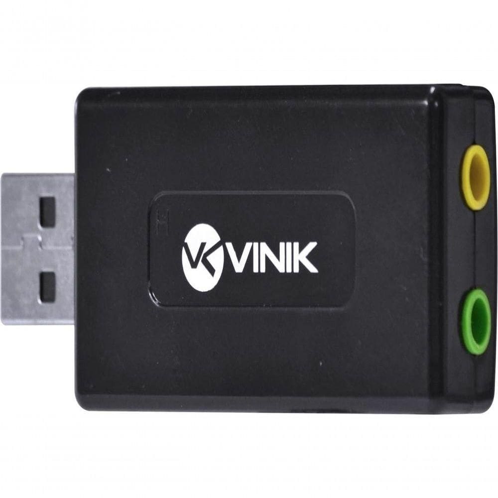 Adaptador Placa De Som Usb 7.1 Canais Virtual Ausb71