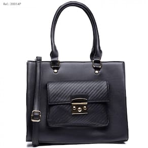 Bolsa Grande Feminina Napa Preta