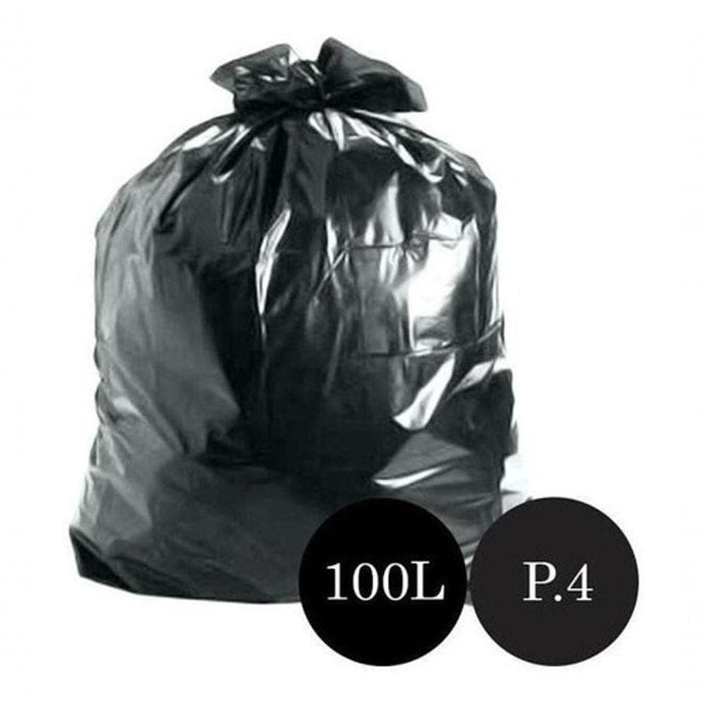 Saco De Lixo Preto P.4 100lts Pct C-100 Un