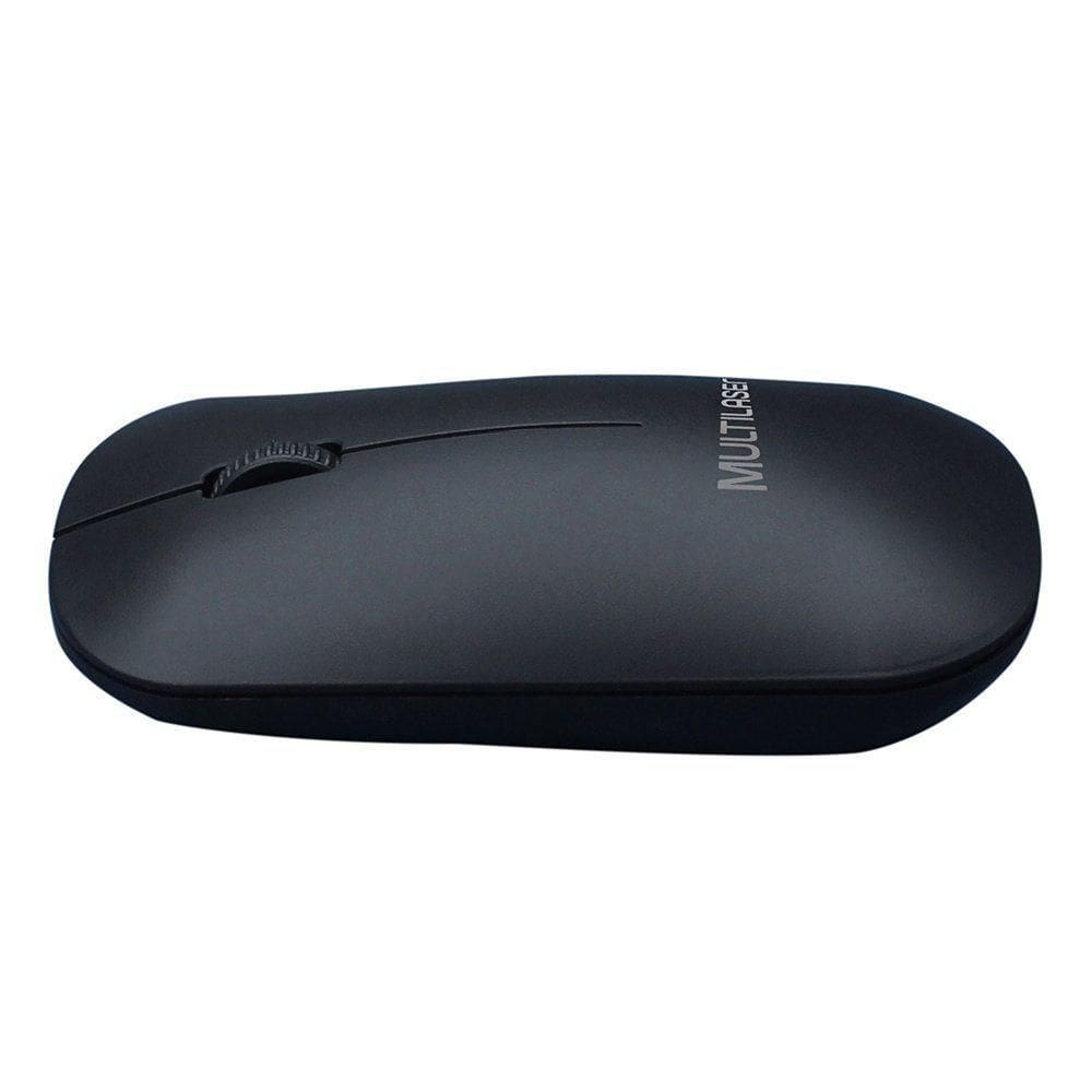 Mouse Usb S/ Fio Multilaser Slim Preto