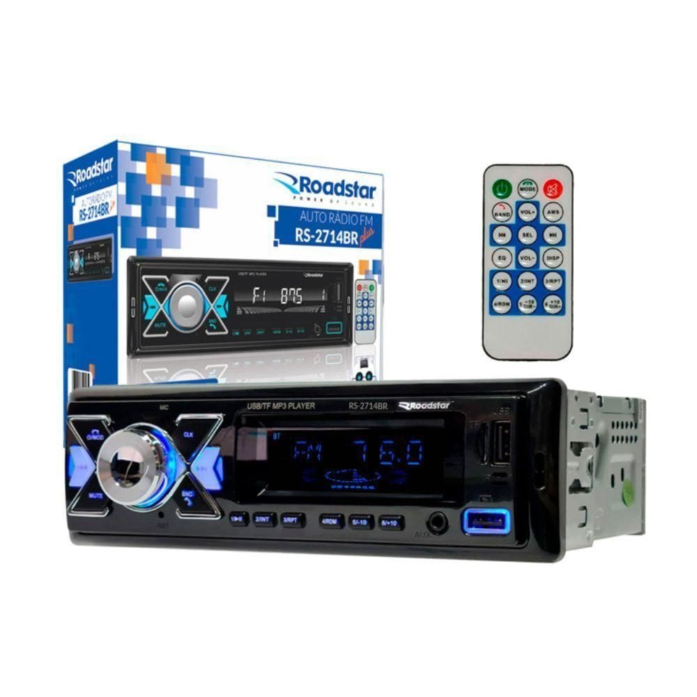 Rádio Usb-bluetooth Rs-2714br Roadstar