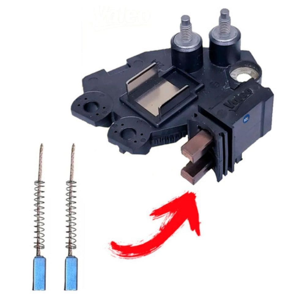 Kit 10 Escovas Regulador Volt. P/Valeo Corsa S10 Gol Saveiro