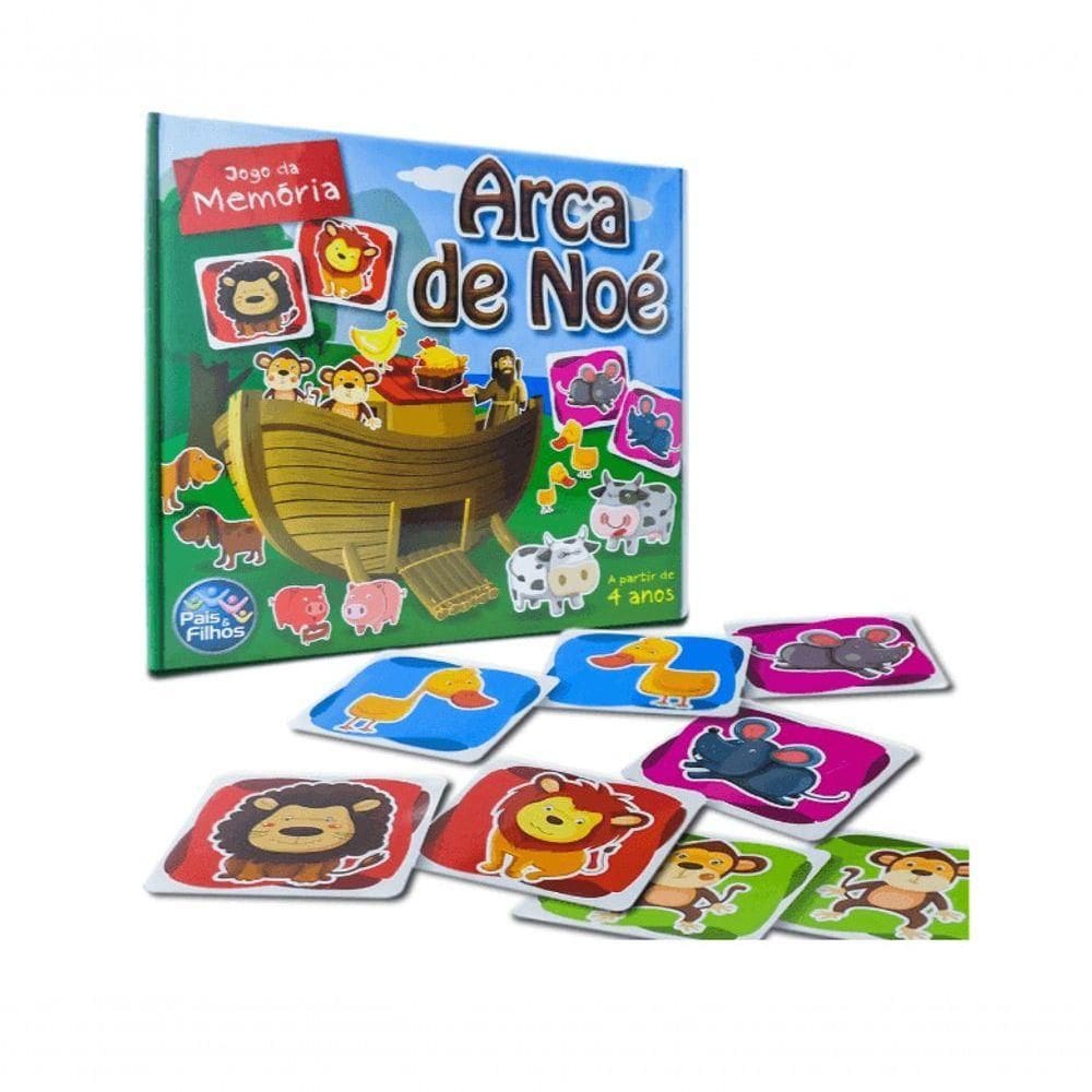 Jogo Da Memória Arca De Noé G - Pais E Filhos