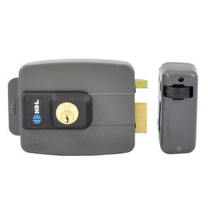 Fechadura Eletrica Hdl C-90 Dupla Estilo na cor Cinza