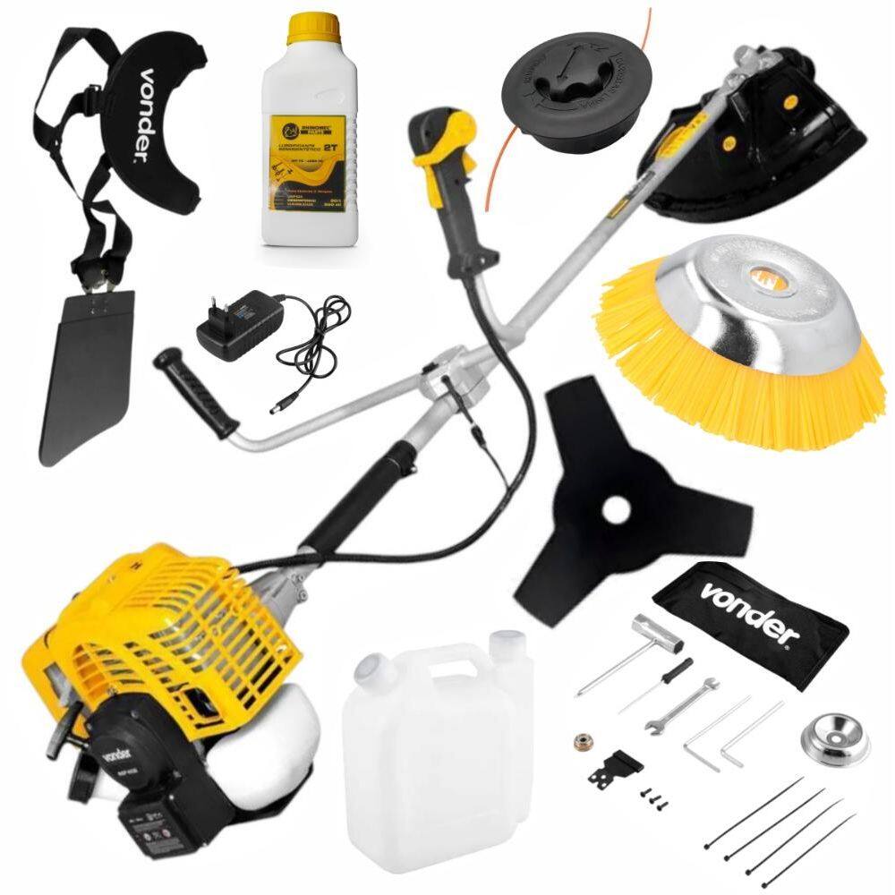 Roçadeira Gasolina Part. Elétrica RGP415e 41,5cc Escova Nylon