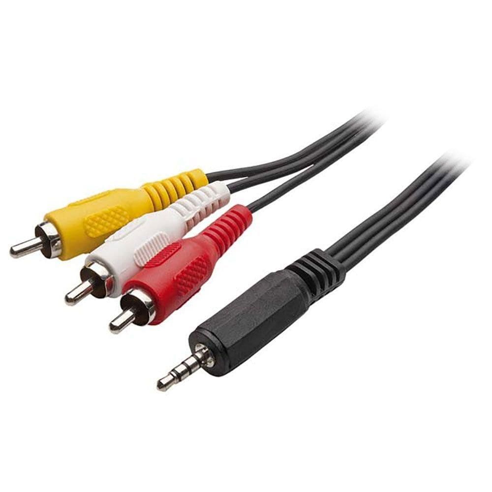Cabo P2 4c+3rca 1,8mt Niquel Gnd- Video-a - A