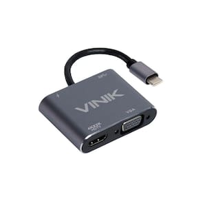 Adaptador Type C 4-em-1 Hdmi Vga Pd E Usb 3.0 Vinik - At41vn