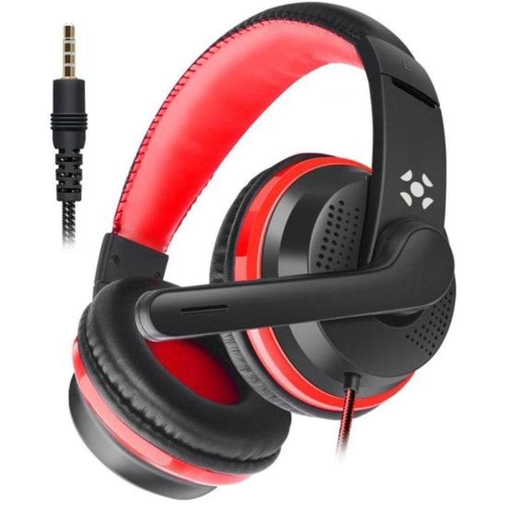 Headset Gamer Fortrek Spider Black P3 Preto-vermelho