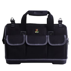 Bolsa Ferramentas Maleta Fundo De Borracha Mala Profissional Reforcada 14 Bolsos Eletricista Pedreiro