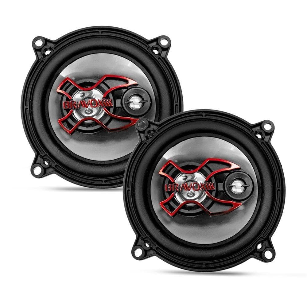 Par Alto Falante Bravox 5 Pol B3x50x 100w Rms 4 Ohms Triaxial Linha X
