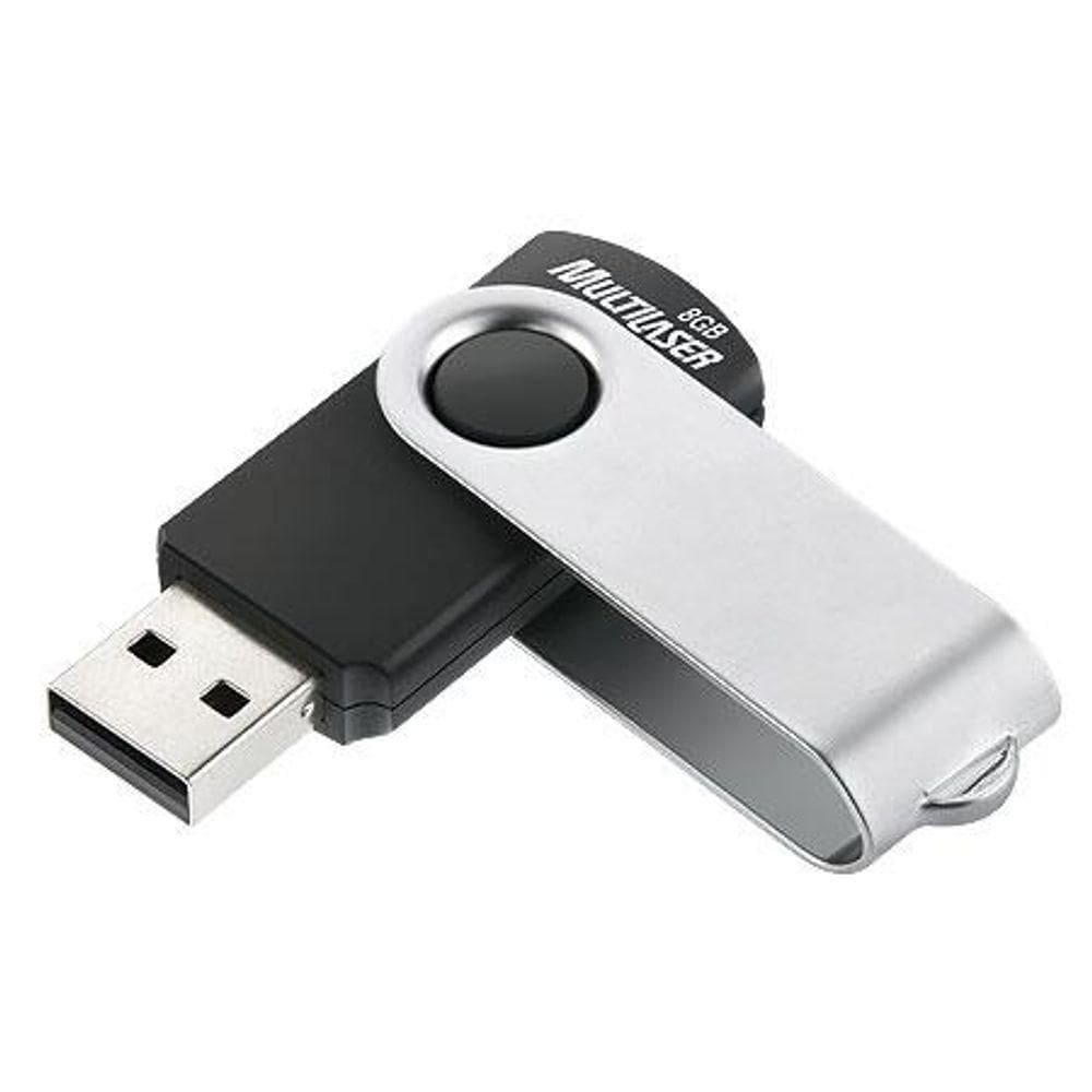 Pen Drive 8gb Twist2 Pd587 Preto E Prata