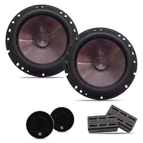 Par Alto Falante 2 Vias Bravox 6 Pol Cs60p 120w Rms Com Twitter E Divisor Black