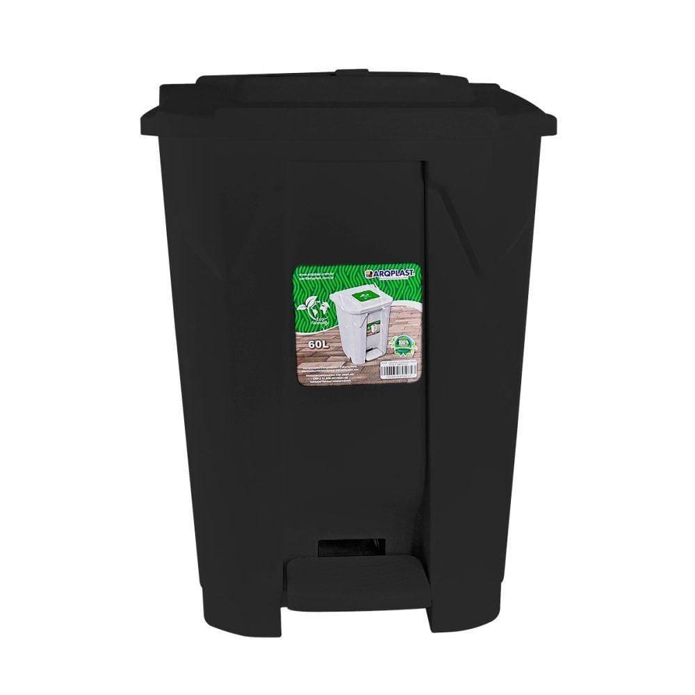 Lixeira Grande 60 Litros Com Pedal, Rodas E 2 Aberturas – Praticidade e Higiene