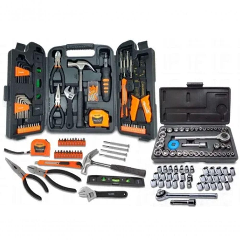 Conjunto Ferramentas 129 Peças C/ Maleta Completa Premium