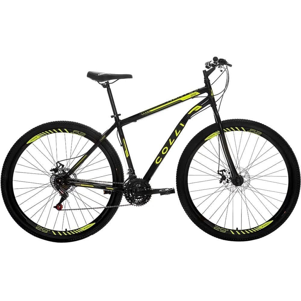 Bicicleta Colli Nantes A.29 Q18 F.disco 21v3440-73d Preto e amarelo