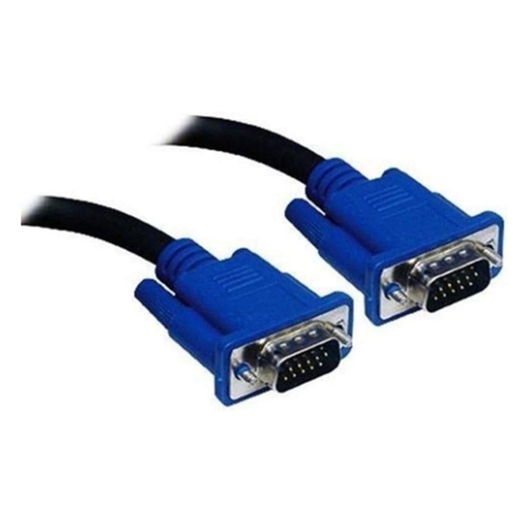 Cabo Vga Macho X Macho Para Computadores 1,5 Metros
