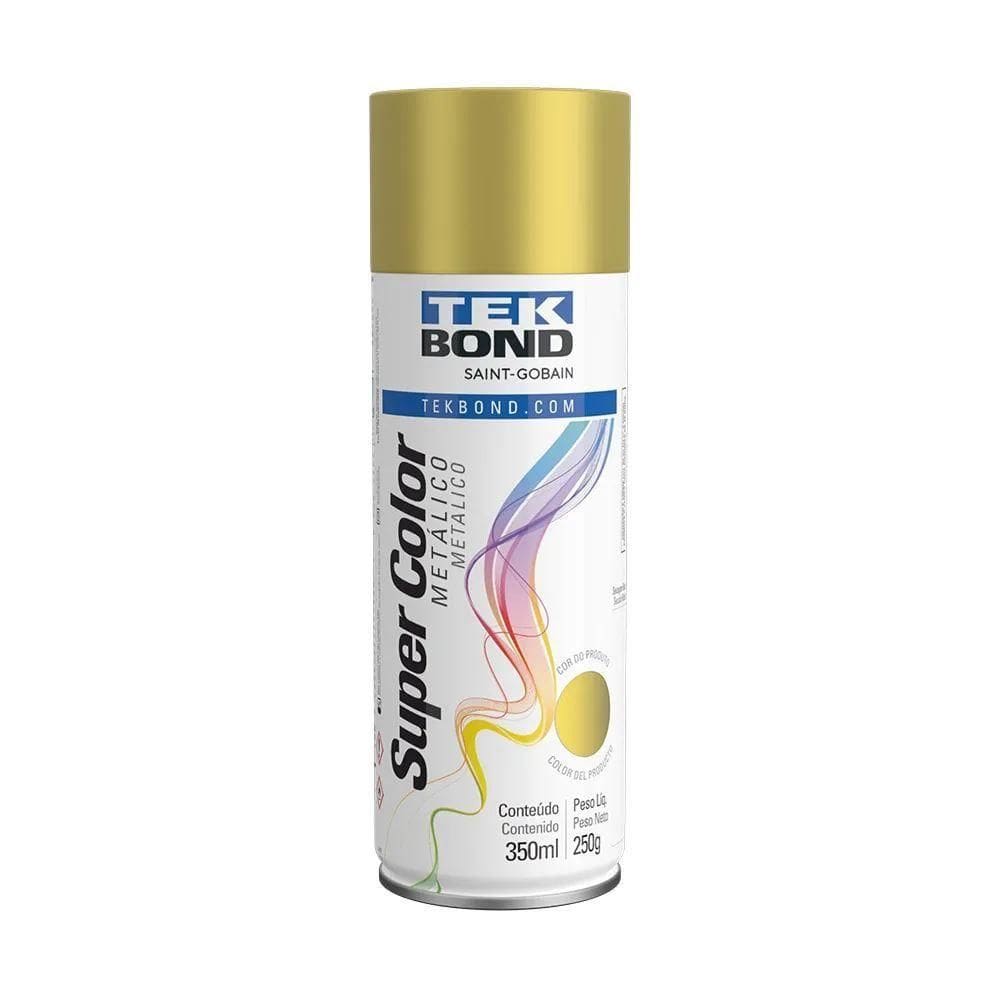 Tinta Spray Dourado 350ml Tek Bond
