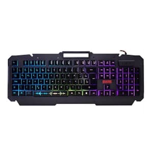 Teclado Usb Gamer Para Jogos No Pc Com Base Metal E Suporte