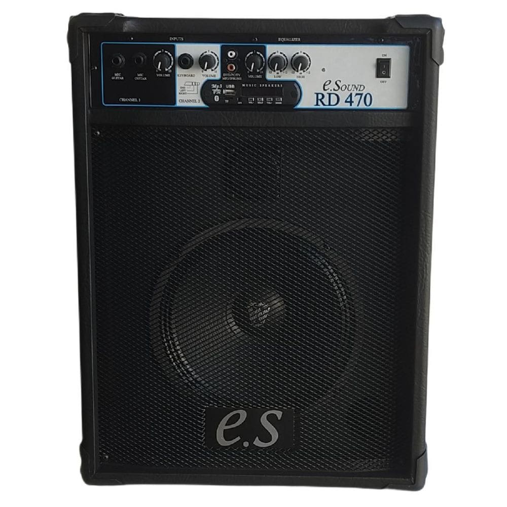Caixa De Som Amplificada Teclado Violão Guitar 10 Pol. 60W