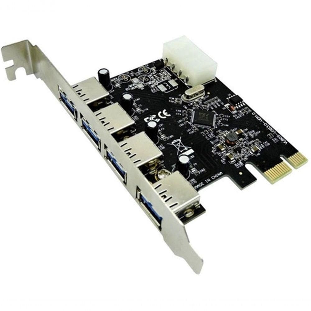 Placa Controladora Pci Express 1x Pci-e Com 4 Portas Usb 3.0 Dp-43