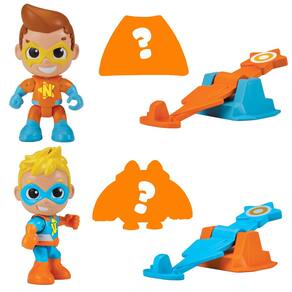 Pacote de 2 bonecos de ação Vlad e Niki Superhero com catapulta