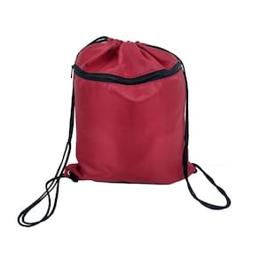 Bolsa sacochila esportivo cordao mochila academia vermelho