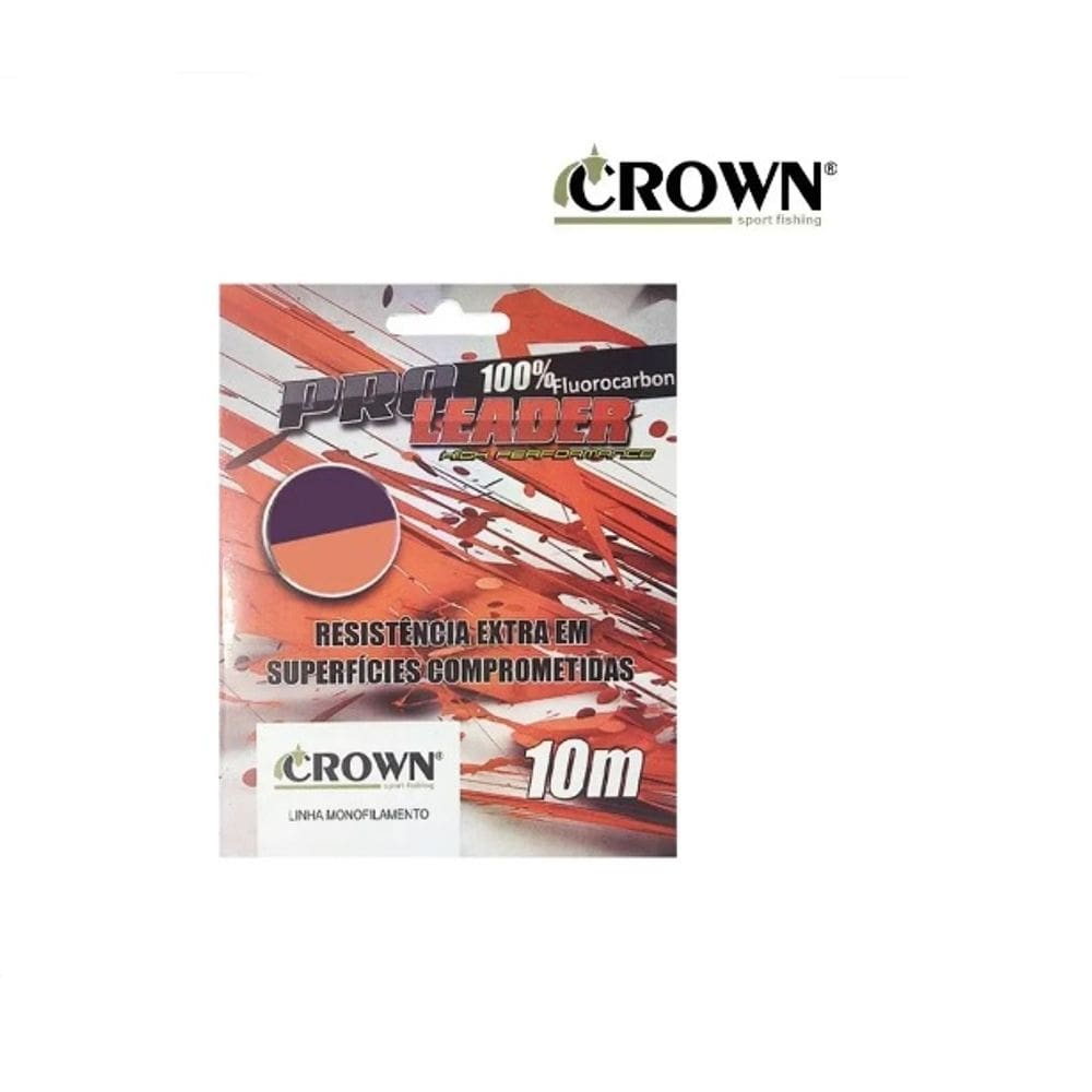 Linha Crown Pro Leader 0,52mm 100% Fluorocarbon 10m - Lider
