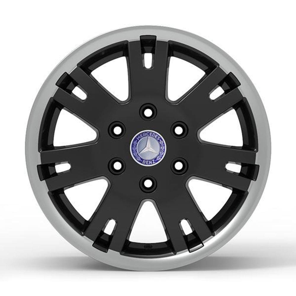 Roda Europa Sprinter 16X7 6X130Mm Et 66 Preto Brilhante D