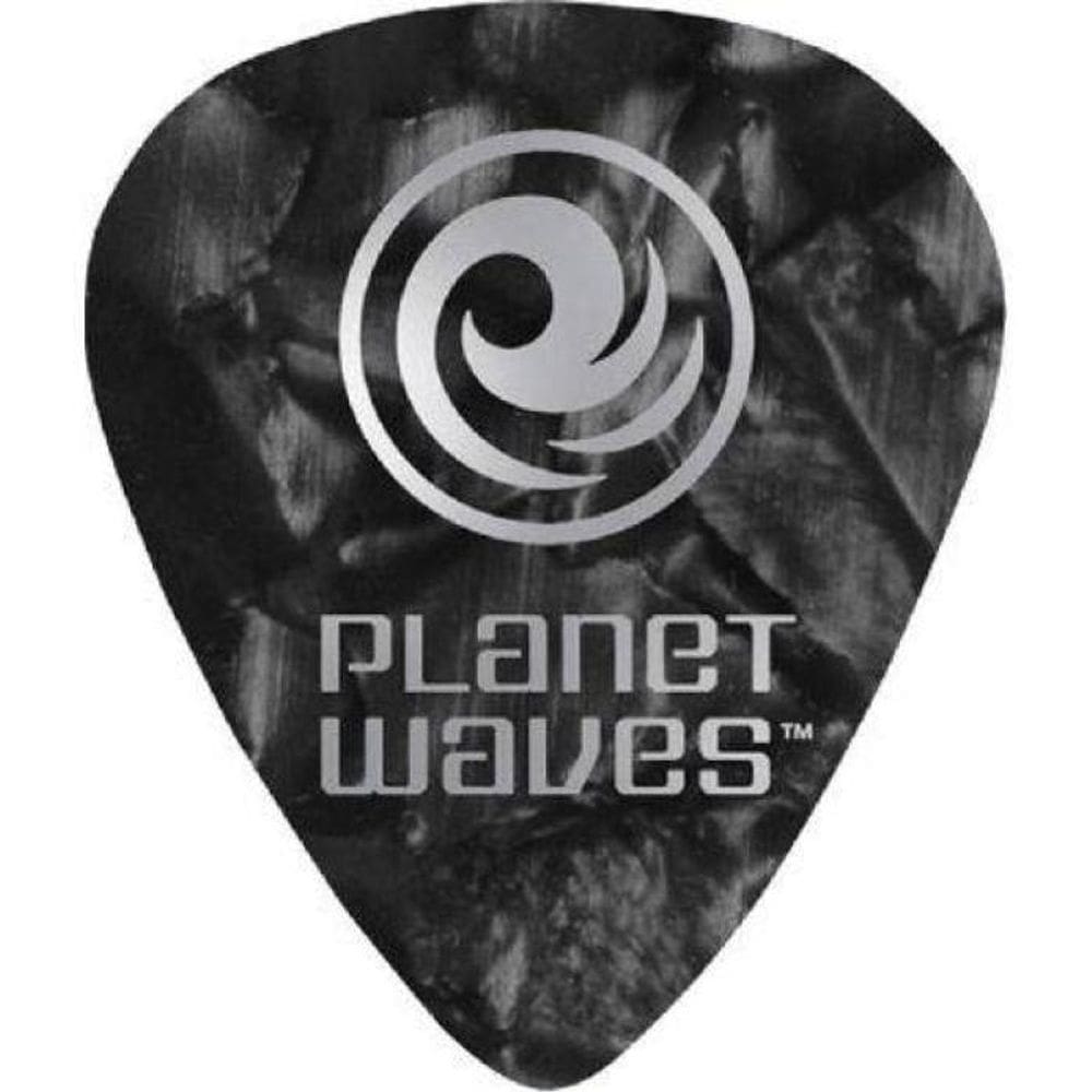 Palheta para guitarra de celuloide 1cbkp2-10 - preto pérola