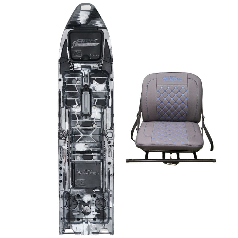 Caiaque ARK 1290 Cadeira 360 Milha Nautica cor Cinza