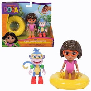 Conjunto de Dora Aventureira e Botas 8cm Com Acessórios