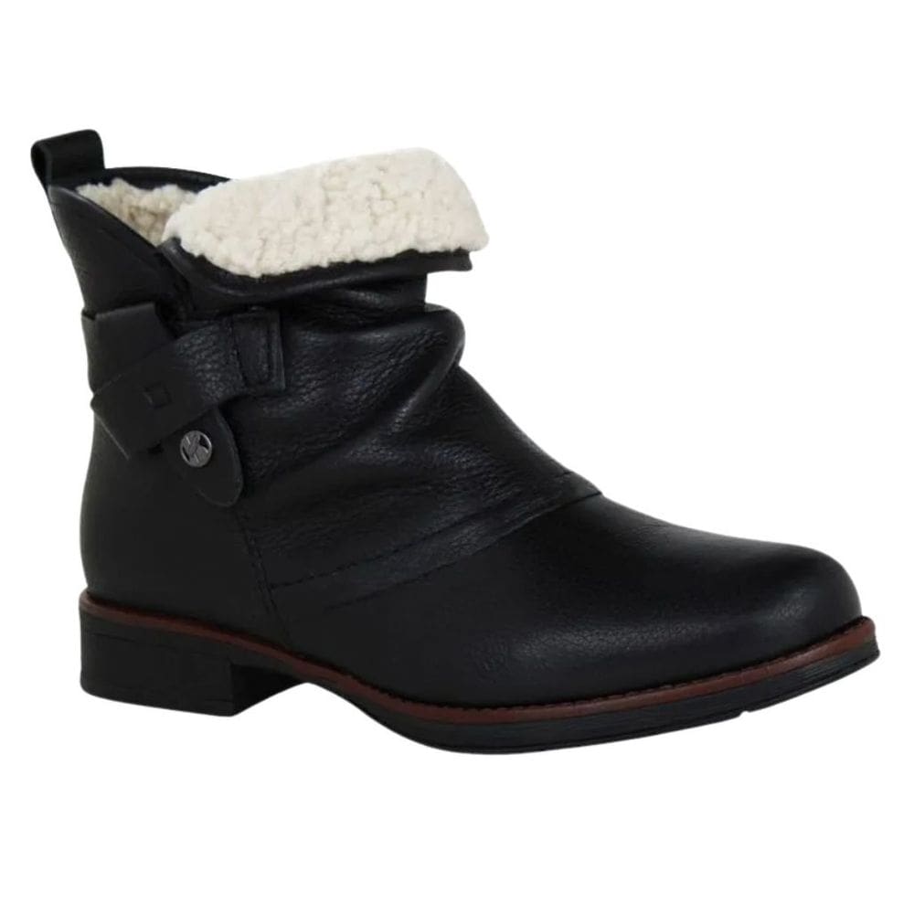 Bota Bottero 361723 Feminino Preto em couro cano baixo