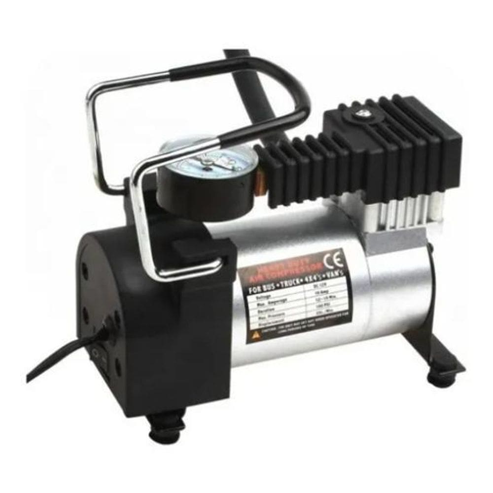 Mini Compressor 12V Até 150Psi Facil Armazenamento