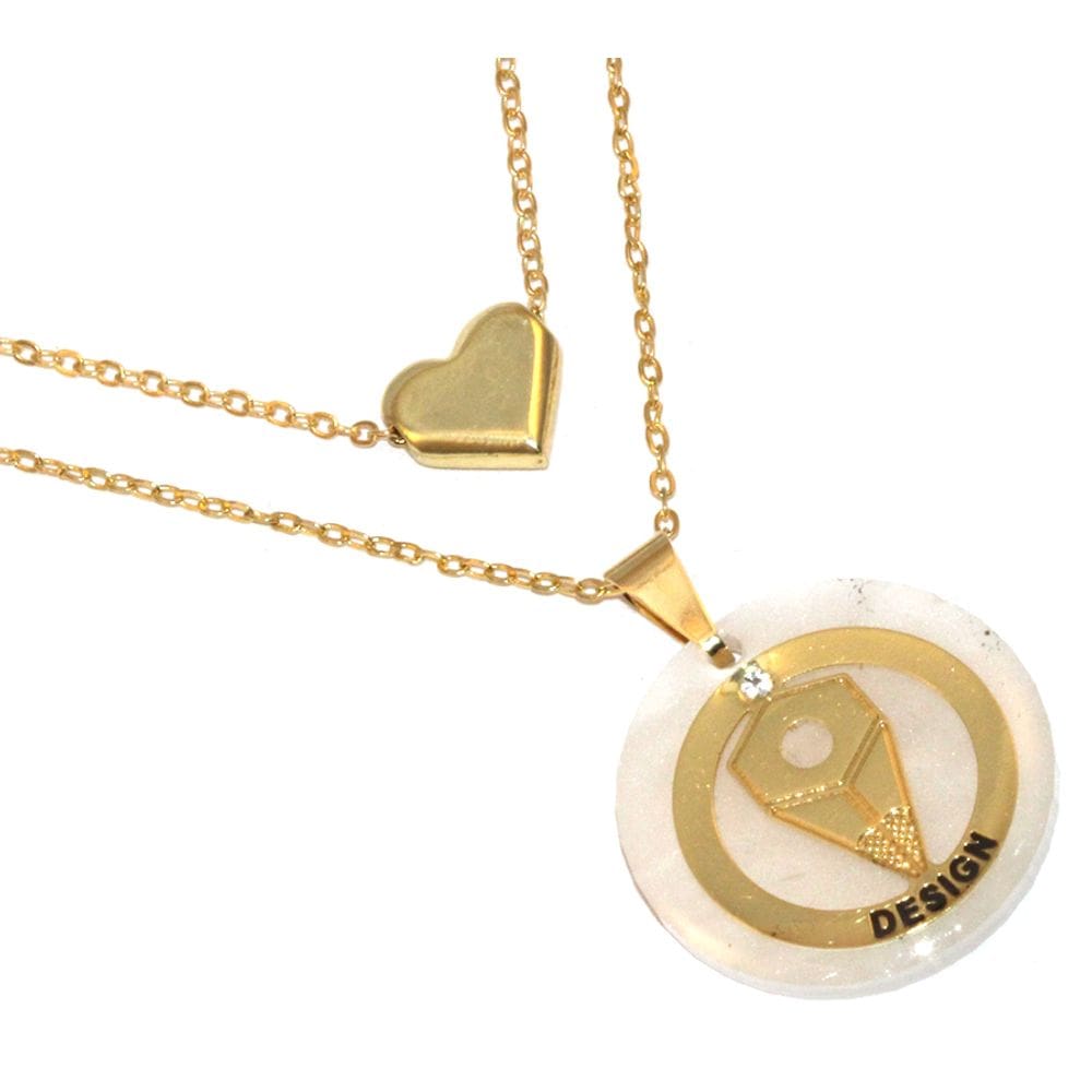 Colar Cordão Minha Profissão Designer Design Folheado 18k