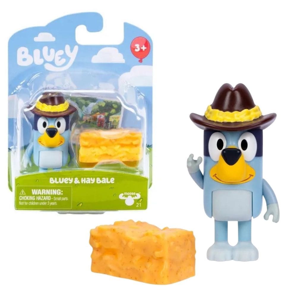 Boneco Colecionável de 6cm Bluey Fardo de Feno Moldura 7940
