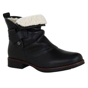 Bota Bottero 361723 Feminino Preto em couro cano baixo