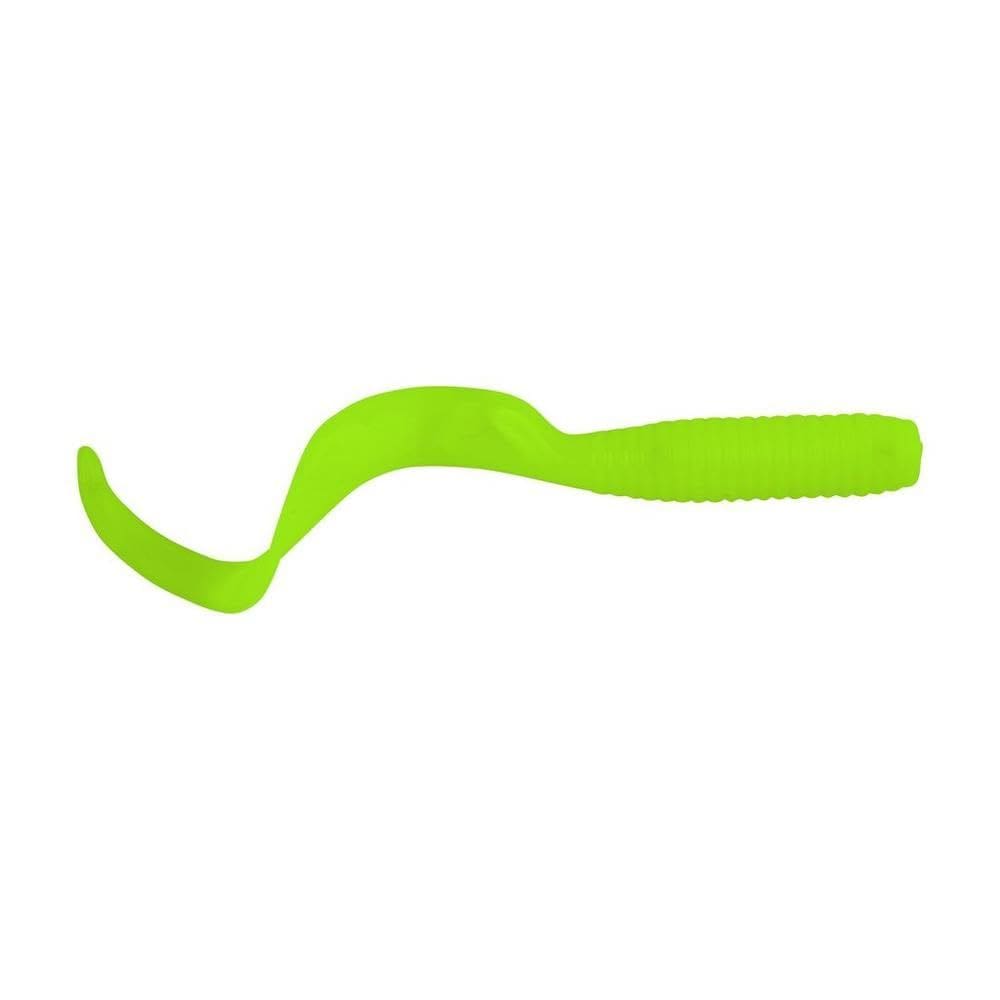 Isca Berkley Gulp! Grub Chartreuse 15cm para pesca em água salgada